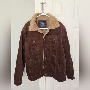 Louechy Men's Brown Corduroy Jacket (Worn Once)